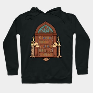 Gothic bookshelf - Dark Academia Hoodie